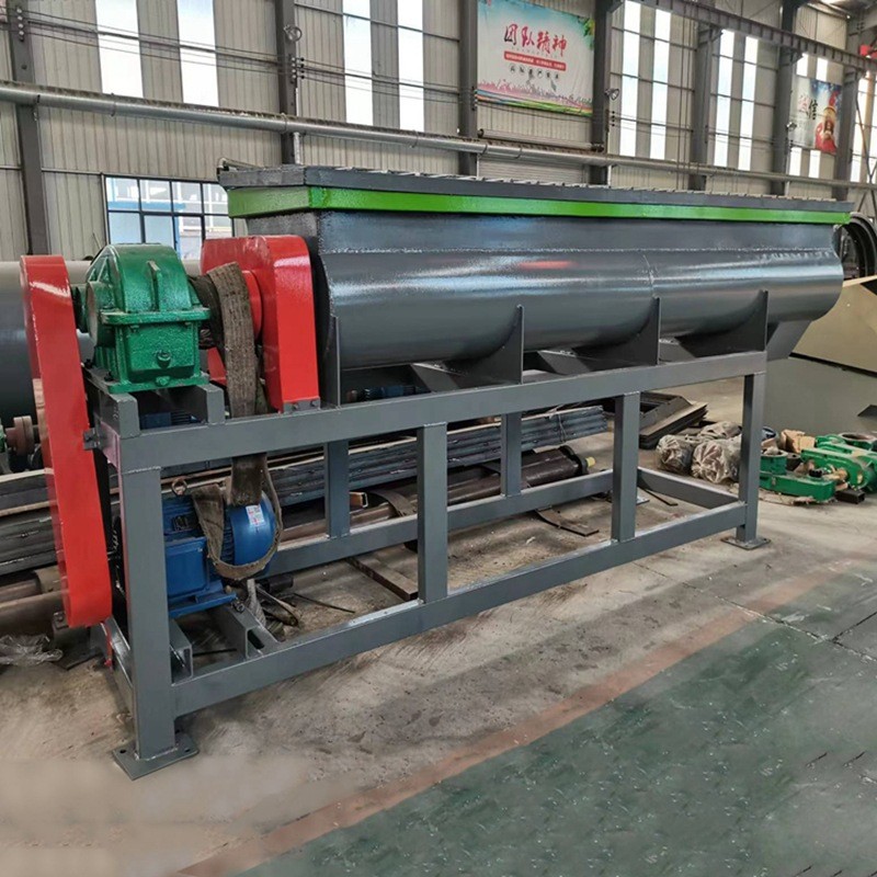 双轴搅拌机 禽畜粪便颗粒有机肥生产线粉体混合设备 肥料加工设备图5