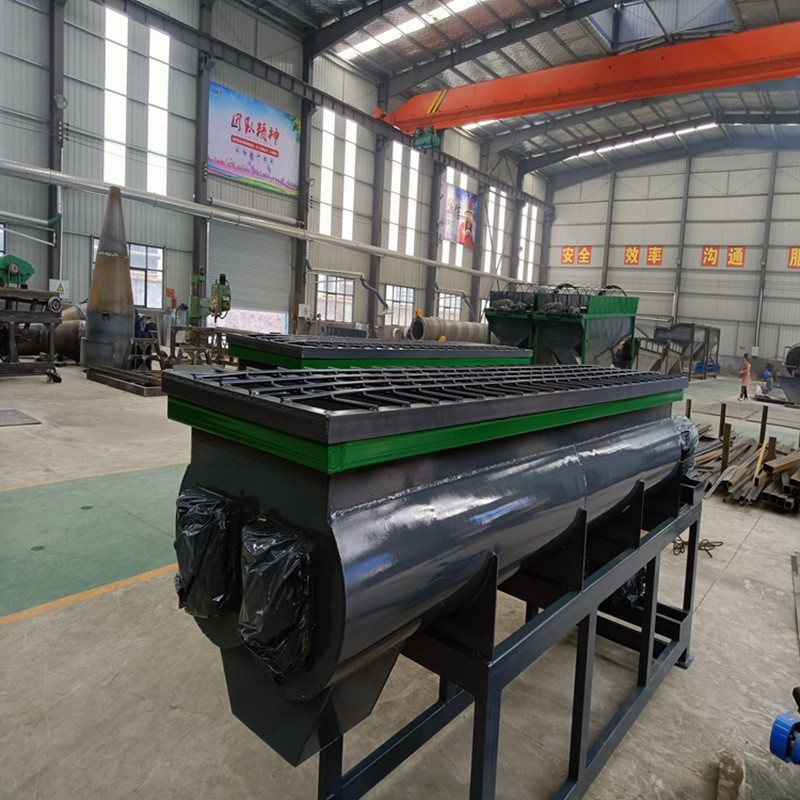 双轴搅拌机 禽畜粪便颗粒有机肥生产线粉体混合设备 肥料加工设备图3