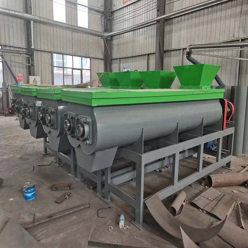 肥料卧式双轴搅拌机 有机肥双螺旋混合机设备 连续搅拌 混料均匀图3