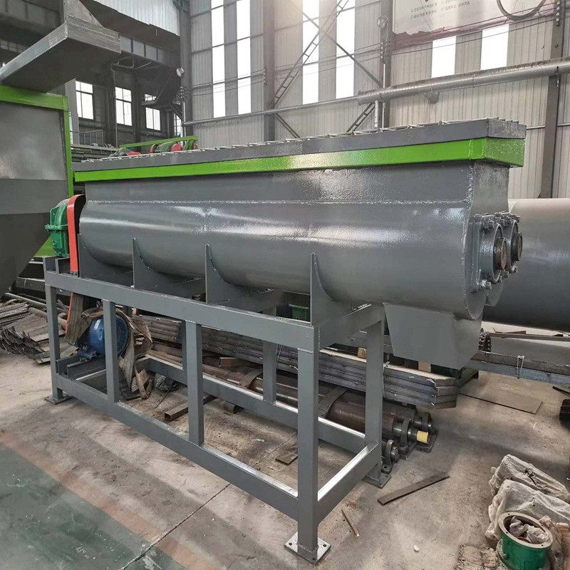 肥料卧式双轴搅拌机 有机肥双螺旋混合机设备 连续搅拌 混料均匀图4