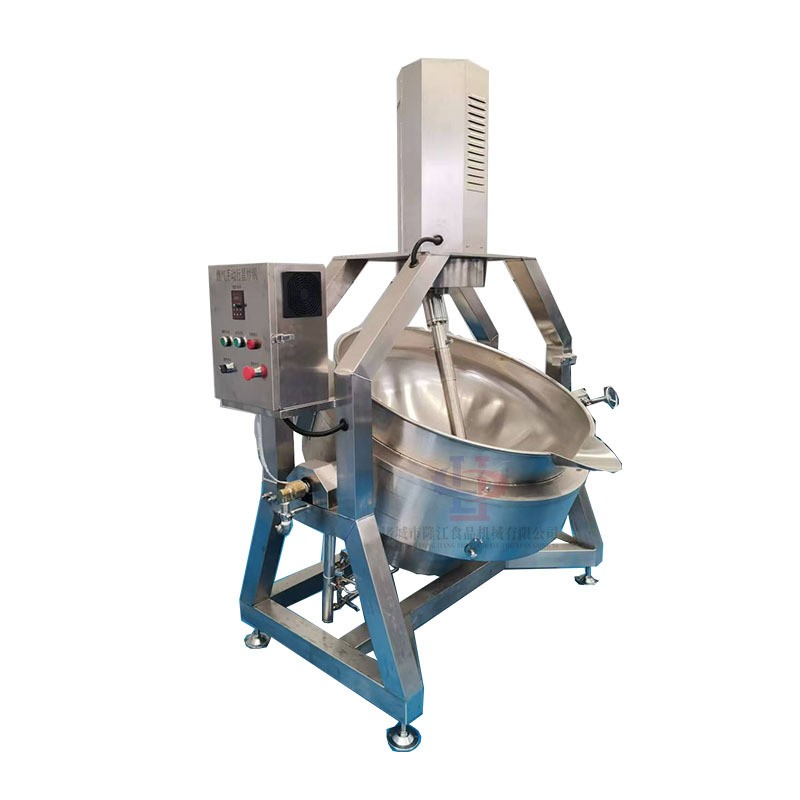 炒料机商用全自动炒菜机火锅底料行星搅拌炒锅燃蒸气电加热夹层锅图5