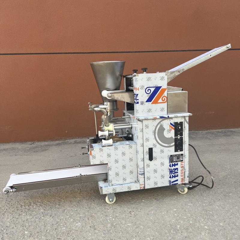 厂家直供商用速冻饺子机 多功能不锈钢仿手工水饺机图3