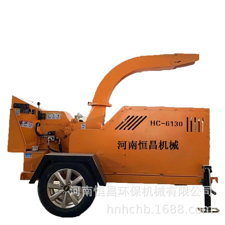 移动木材粉碎机杂枝树枝树叶电动柴油汽车园林碎草碎枝机刀片图5
