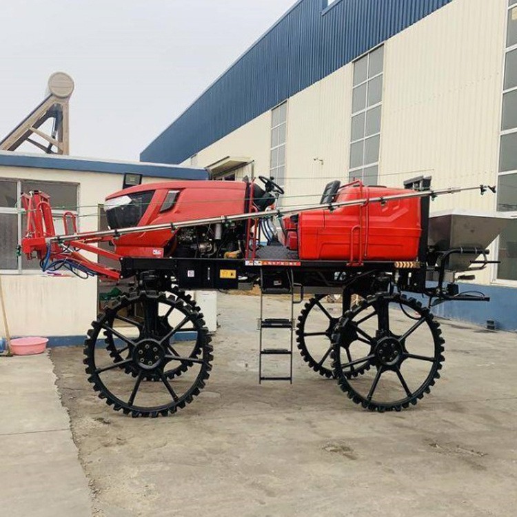 高作物全自动打药机 高架四轮喷药机 自走式农田喷雾机图4