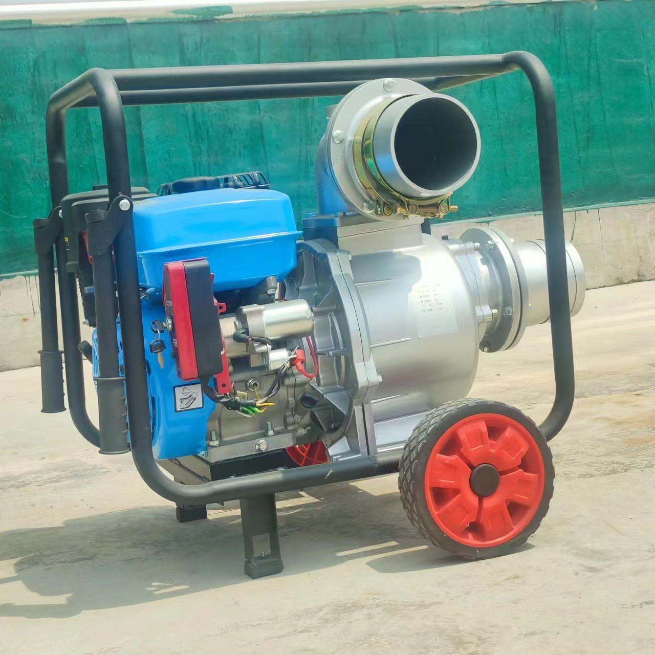 大流量自吸泵无堵塞拖车式大功率抽水机移动汽油柴油农田灌溉水泵图2