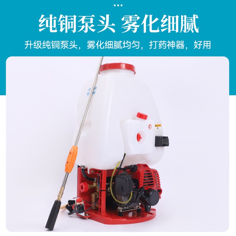 外贸767二冲程背负式机汽油打药机出口20/ 25L园林果 树农用喷雾器图3