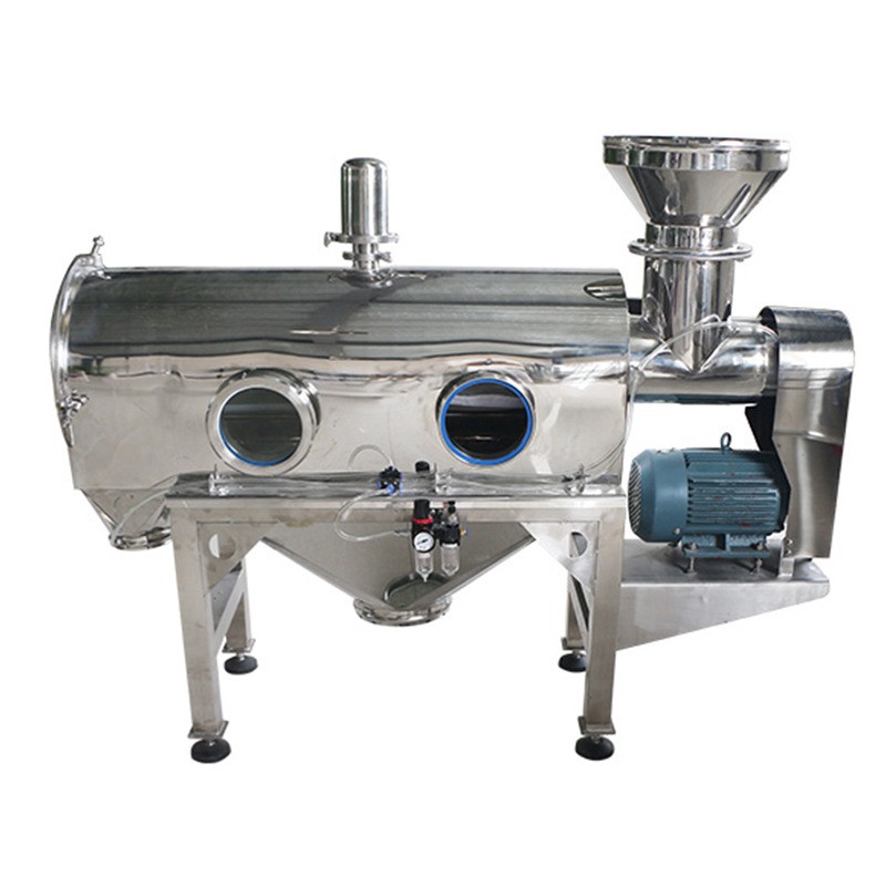 直供不锈钢卧式离心筛粉机轻质细粉末除杂小型卧式气流筛图2