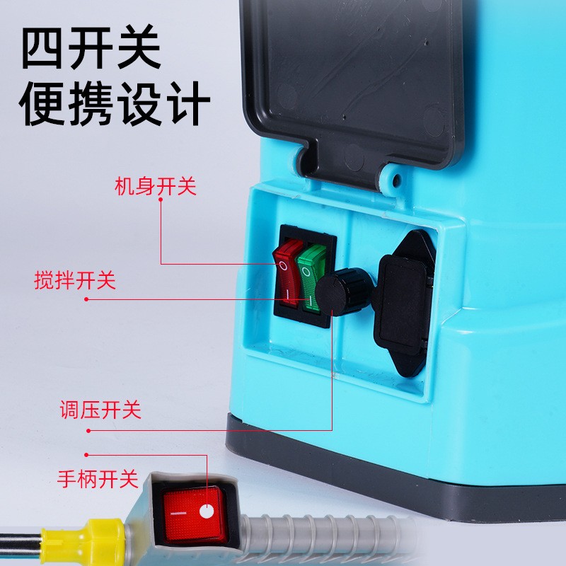 新款洗瓶器搅拌电动喷雾器高压背负式农药喷洒剂新式锂电池打药机图4