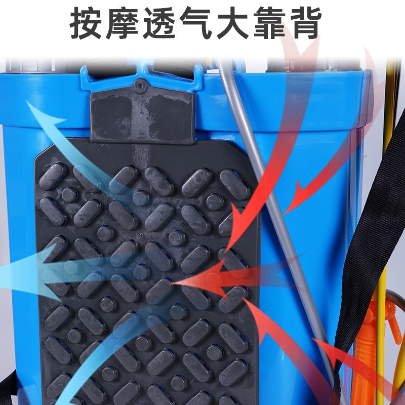 16L20L单管双管钢管八角式背负式手动喷雾器　农用高压手摇式喷雾图4