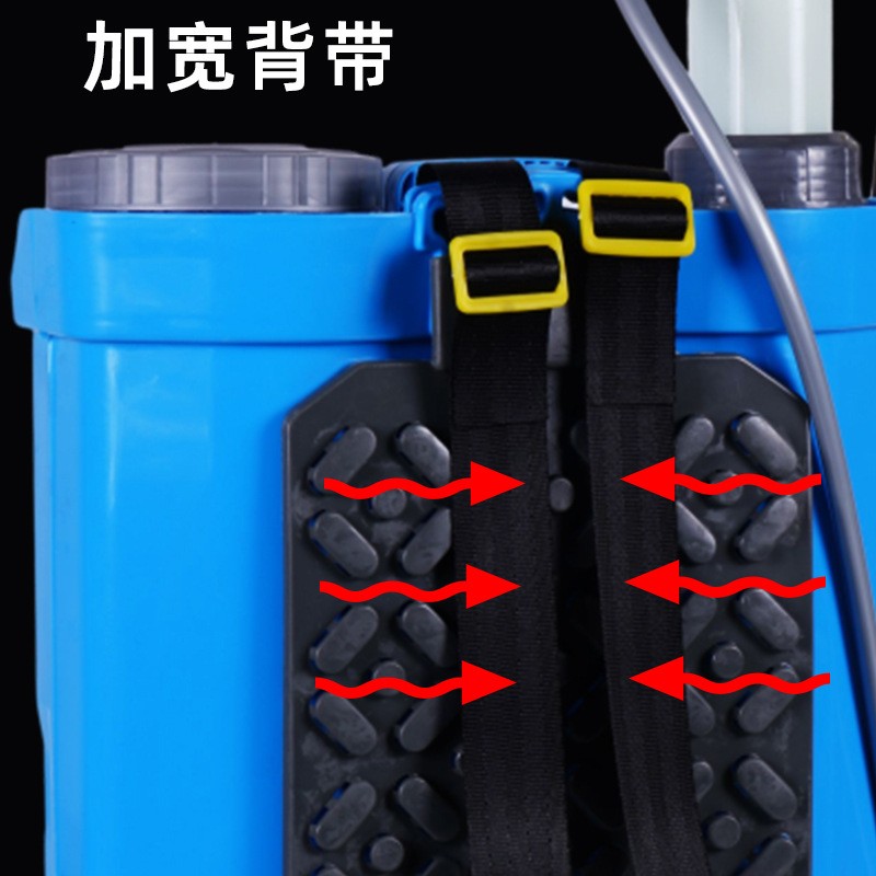 16L20L单管双管钢管八角式背负式手动喷雾器　农用高压手摇式喷雾图3