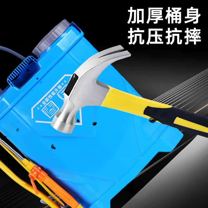 16L20L单管双管钢管八角式背负式手动喷雾器　农用高压手摇式喷雾图2