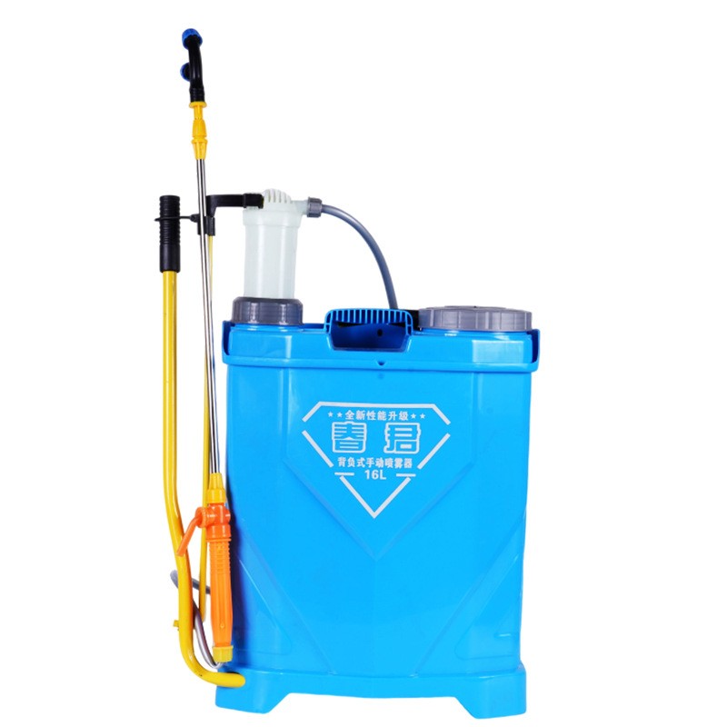 16L20L单管双管钢管八角式背负式手动喷雾器　农用高压手摇式喷雾图5