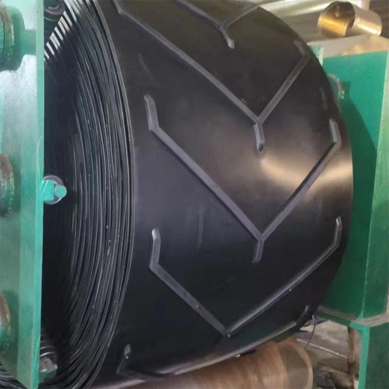 批发人字花纹输送带环形工业皮带粮食运输凹凸八字环形三角带带图4