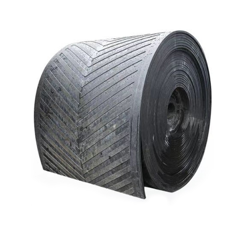 批发人字花纹输送带环形工业皮带粮食运输凹凸八字环形三角带带图5