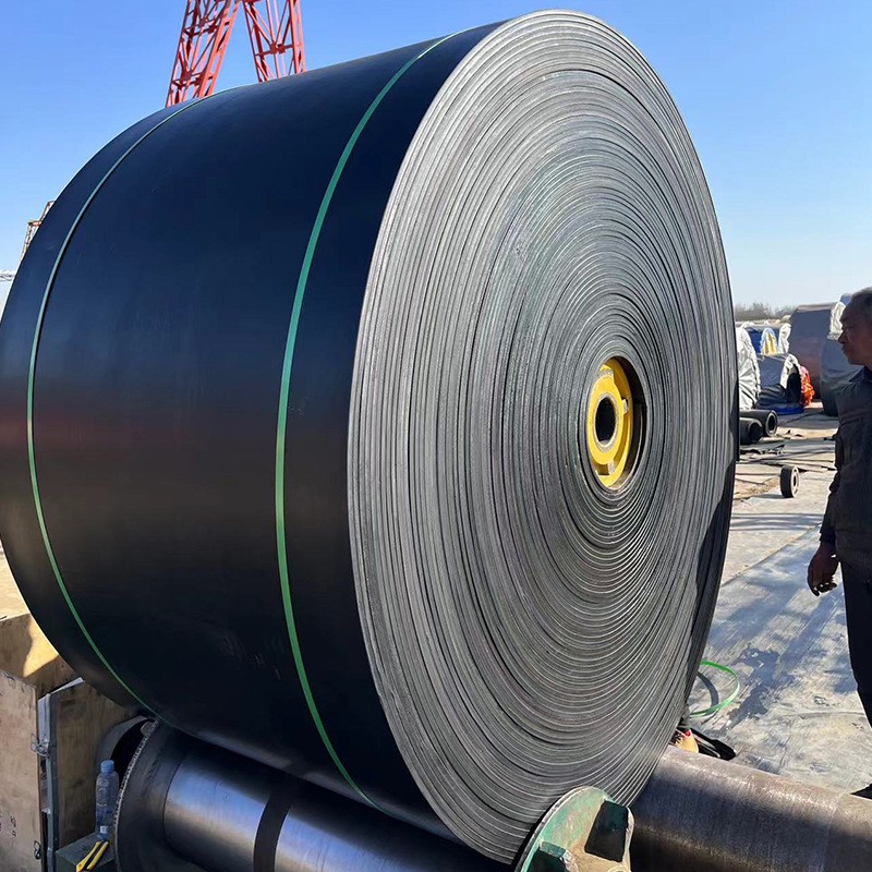 厂家直供输送带厂家矿用尼龙黑色橡胶传送带 帆布输送带耐 磨阻燃图2