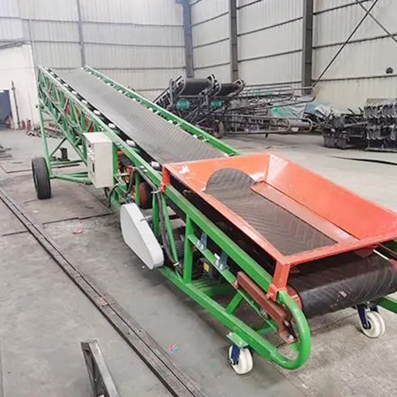 移动皮带输送机小型装车卸货移动式流水线爬坡可升降防滑传送机图5