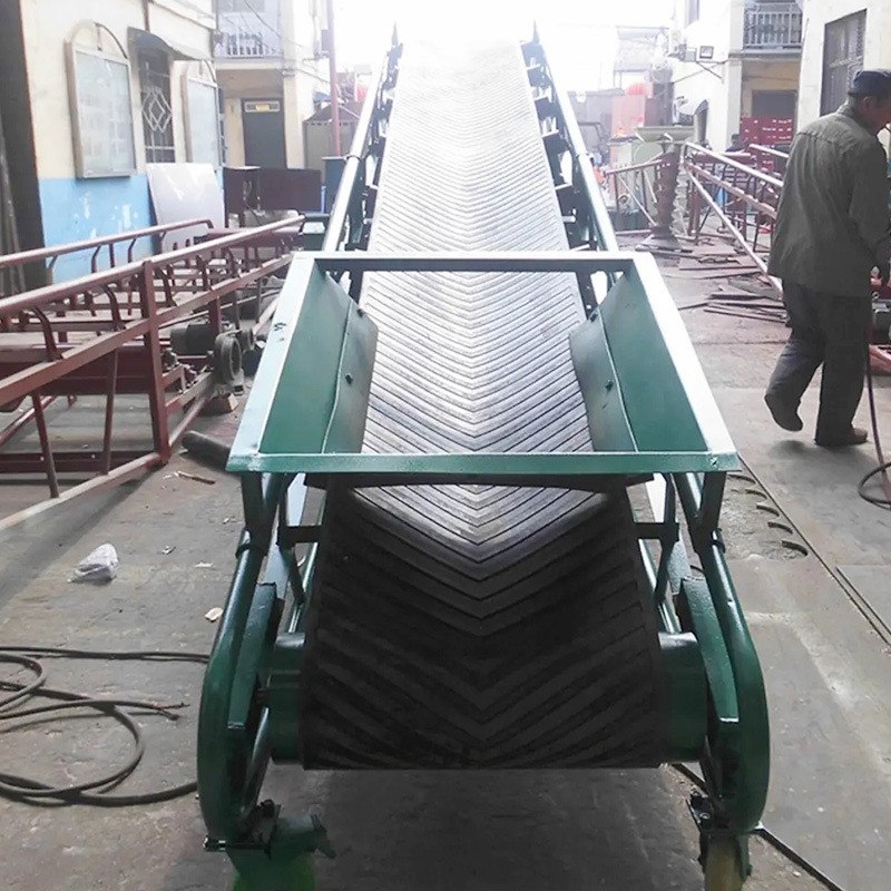 移动皮带输送机小型装车卸货移动式流水线爬坡可升降防滑传送机图4