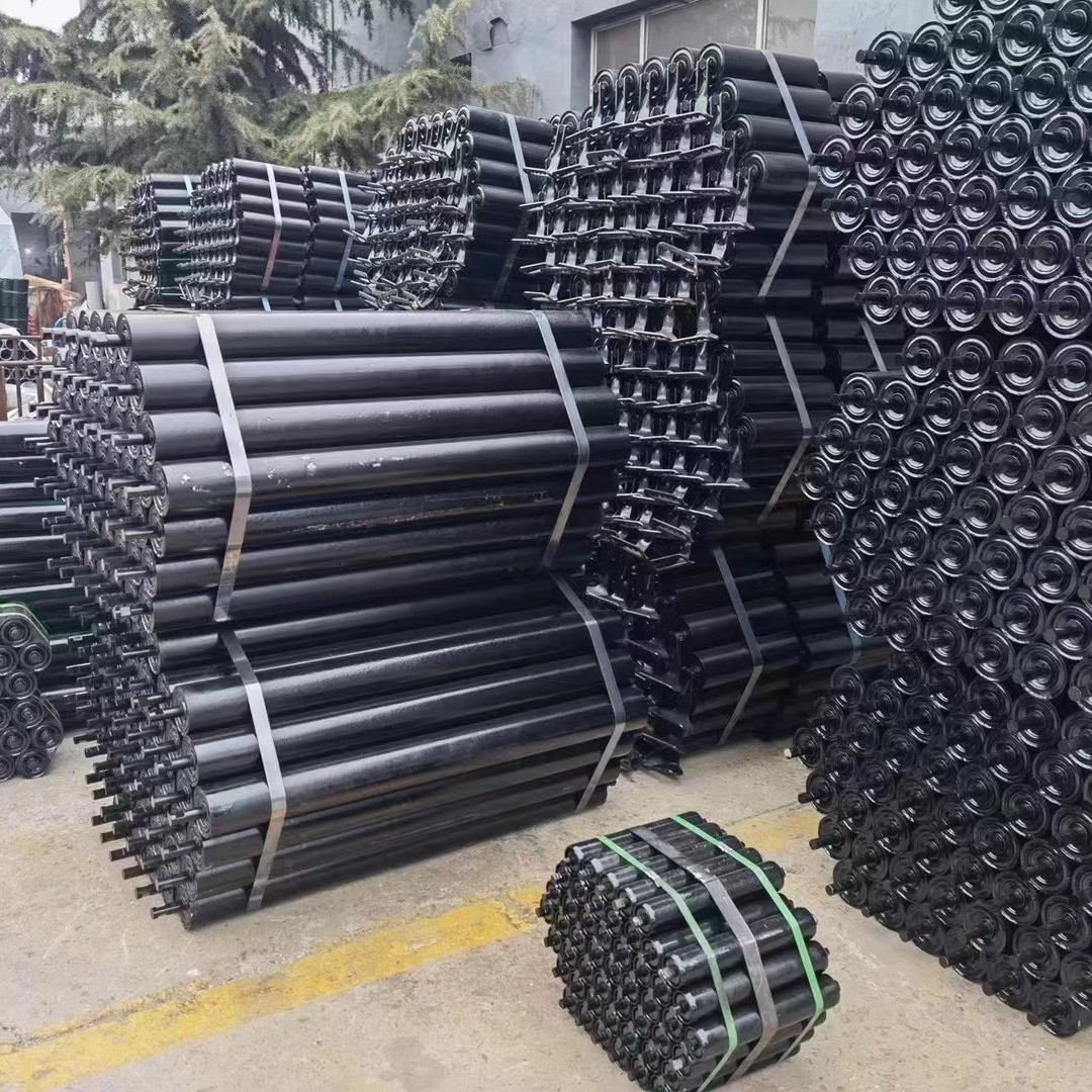 煤矿井下三连托辊 三连串矿用托辊 趴勾托辊 U型卡口三联托辊图5