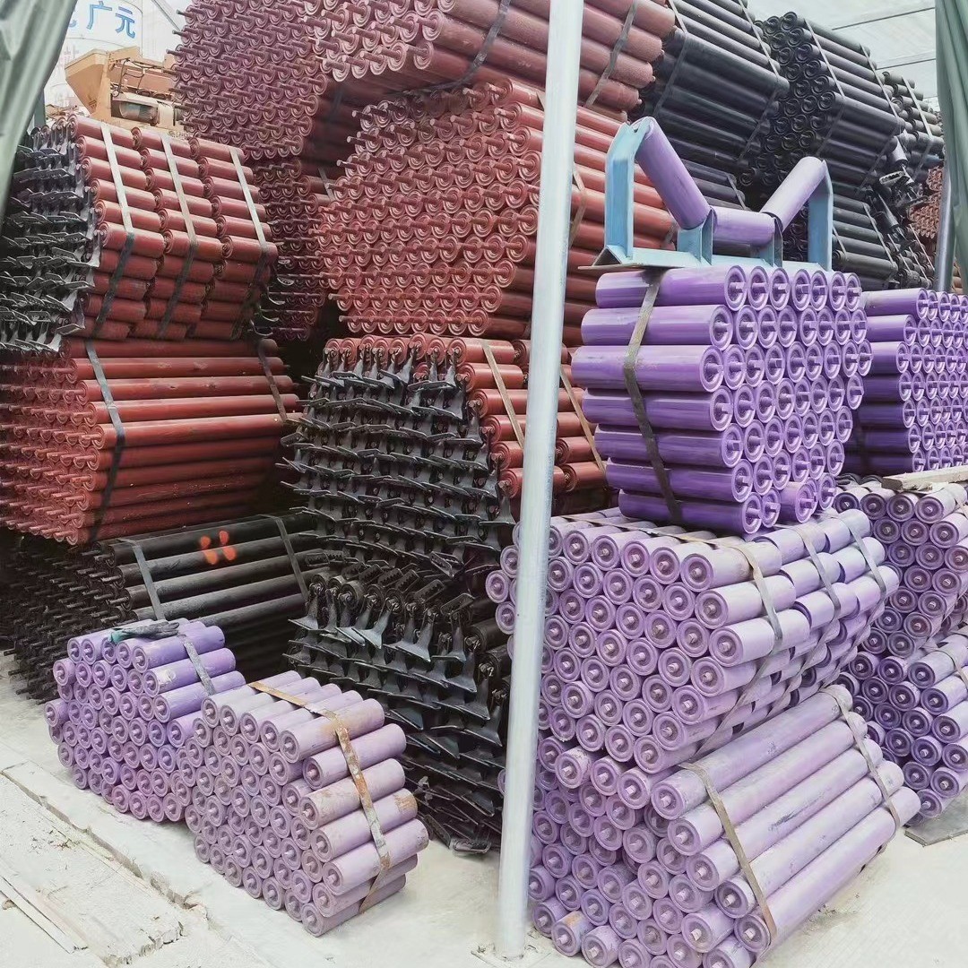 煤矿井下三连托辊 三连串矿用托辊 趴勾托辊 U型卡口三联托辊图3