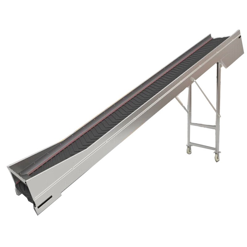 装卸货车传送机 人字形防滑橡胶皮带机 橡胶输送带PU皮带输送机图3