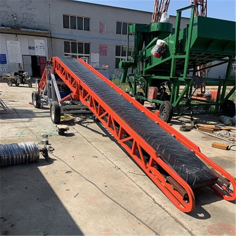 室外爬坡皮带输送机 苞谷小麦家用皮带输送机 仓库装车卸货输送带图3