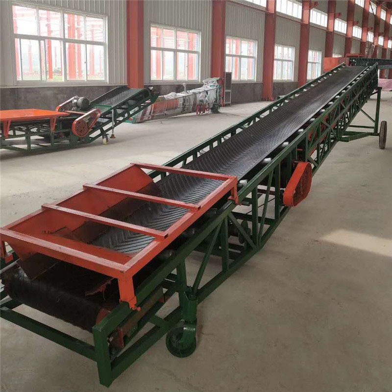 室外爬坡皮带输送机 苞谷小麦家用皮带输送机 仓库装车卸货输送带图4