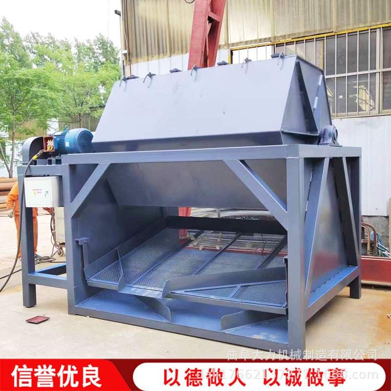 木头倒圆脚去毛刺次滚筒抛光机 高效率省力干式铁件除锈研磨机