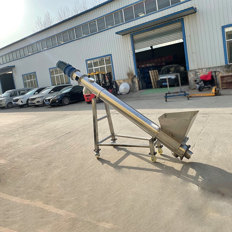 不锈钢提升机上料机工业用螺旋输送机绞龙螺旋上料输送提升机图2