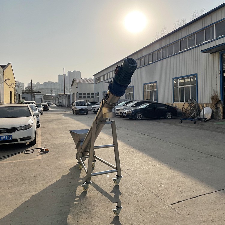 不锈钢提升机上料机工业用螺旋输送机绞龙螺旋上料输送提升机图3