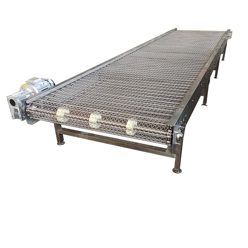 不锈钢网带输送机食品清洗烘干输送带耐高温多层热处理网链输送机图5