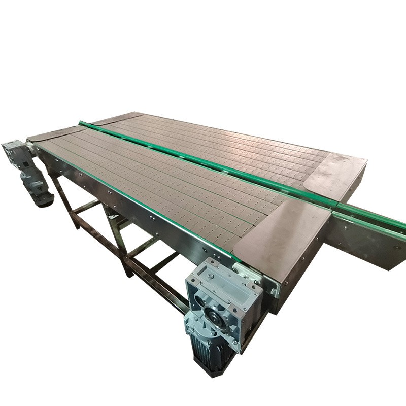 厂家供应塑料链板输送机直行转弯链板输送机可调速食品网带输送线图5