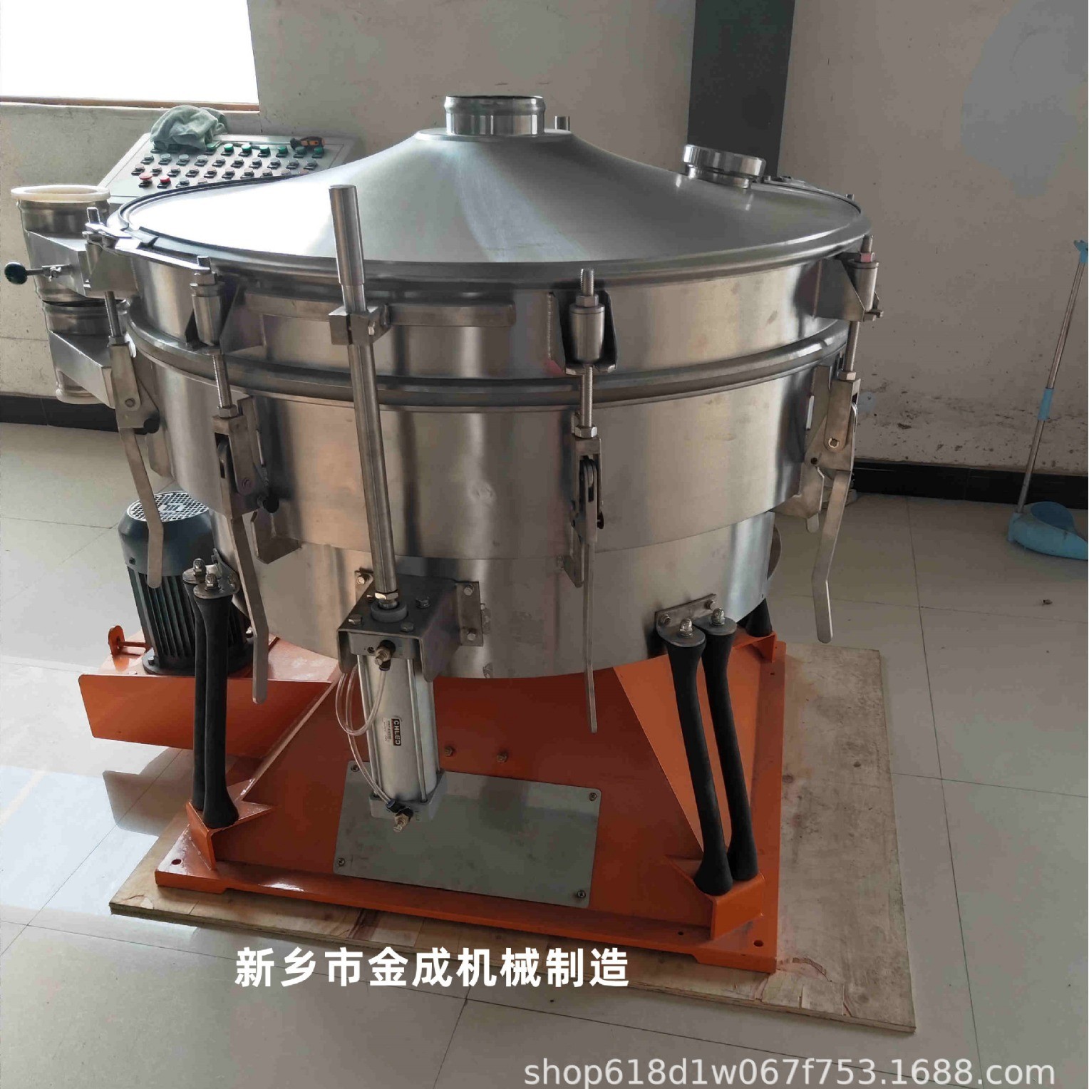 石墨粉多层不锈钢圆形旋振筛石英砂超声波摇摆振动筛粉机图3