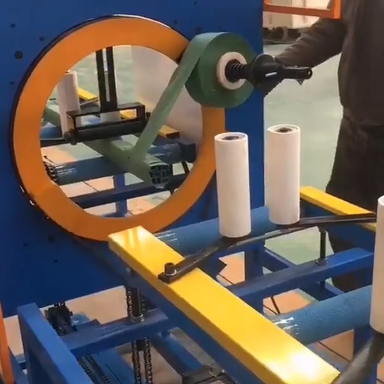 钢管包装机缠绕膜型材自动打包机缠带裹包机水平管材建材缠绕机图4