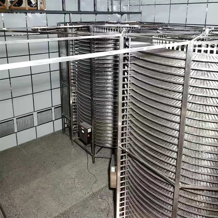 直供烘焙食品螺旋冷却塔 网带输送机 水饺海鲜多层速冻塔图4