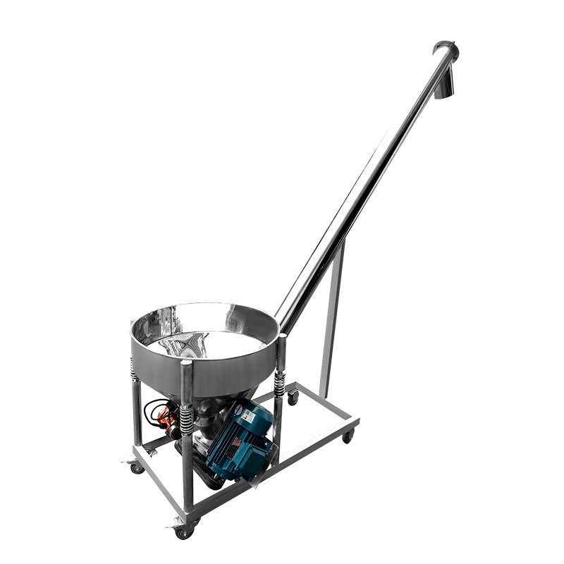 不锈钢螺旋输送机小型蛟龙螺旋上料机自动螺杆螺旋喂料机图5