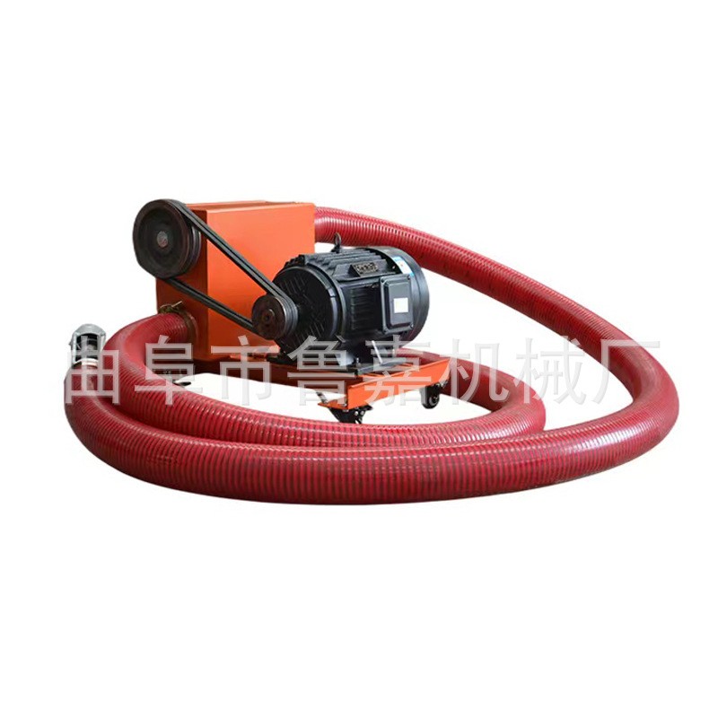 鲁嘉机械厂软管吸料上料机 车载式吸粮机 大吸力螺旋蛟龙吸沙机图5