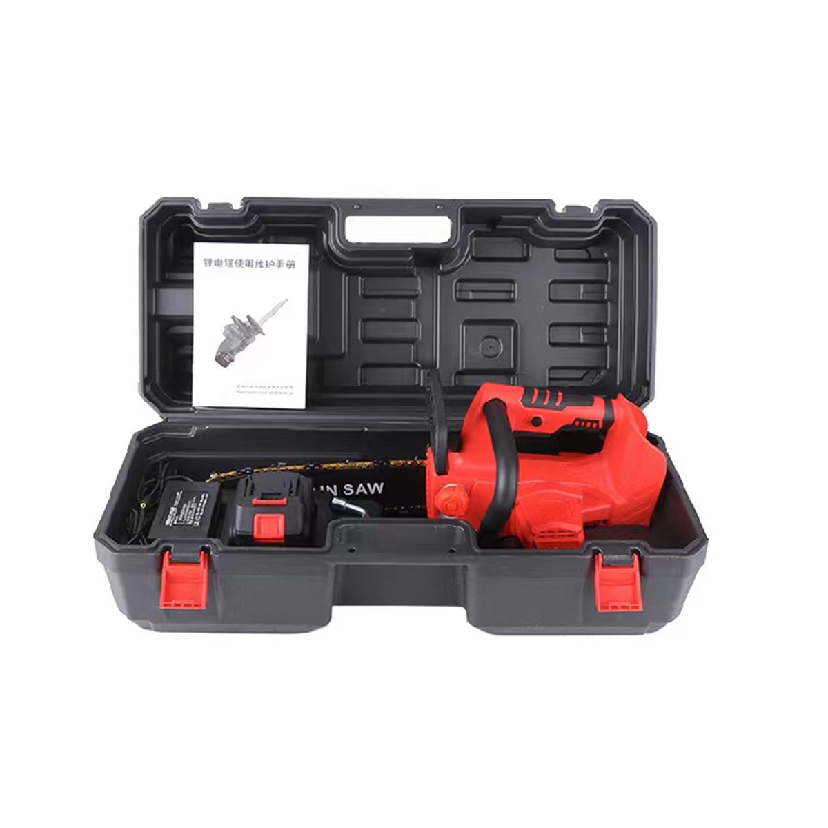 12寸无刷电链锯大功率充电式户外伐木修枝锯树家用小型手持锂电锯图4