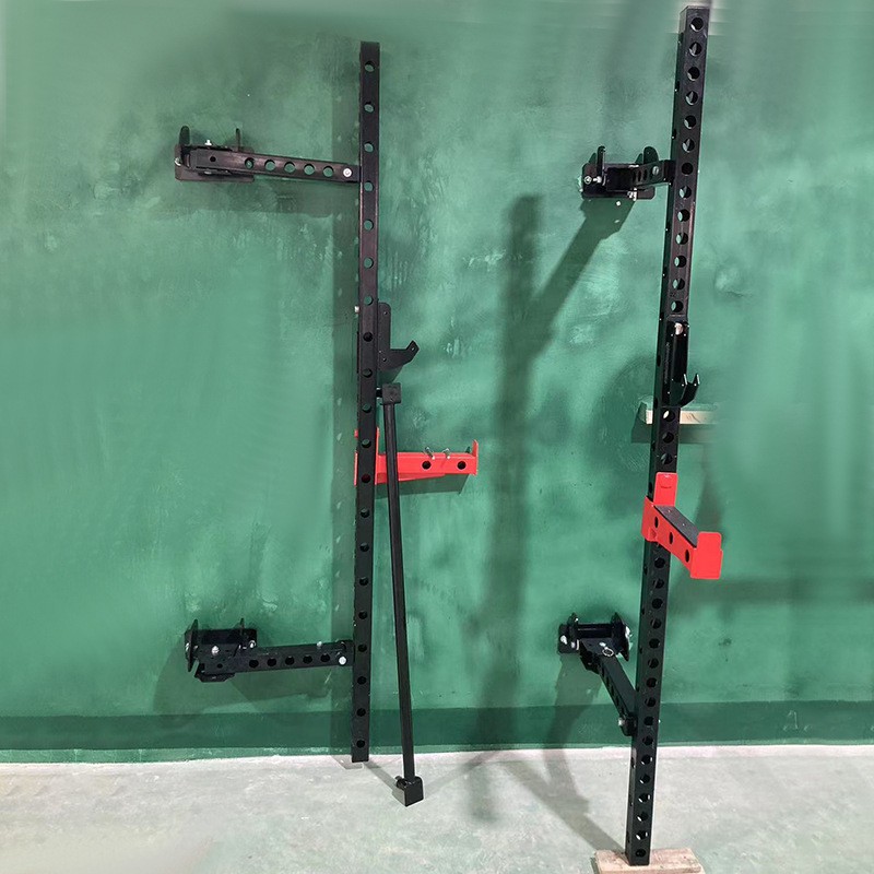 厂家供应健身器材-贴壁深蹲架/ 深蹲重训架/挂壁式折叠架图3