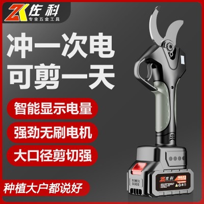 电动修枝剪充电式无线锂电剪刀园林剪果树剪树枝剪电剪 刀源头直供