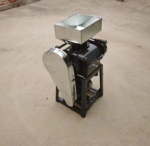 五谷杂粮小型家用对辊式压扁机 农作物厚薄可调挤扁破瓣机图5