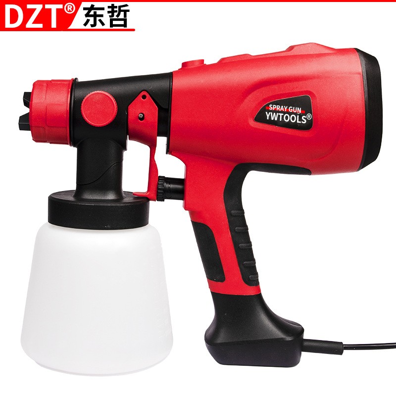 便携式一体高压电动塑料喷漆枪可喷乳胶漆欧规美规可拆卸电动工具图4