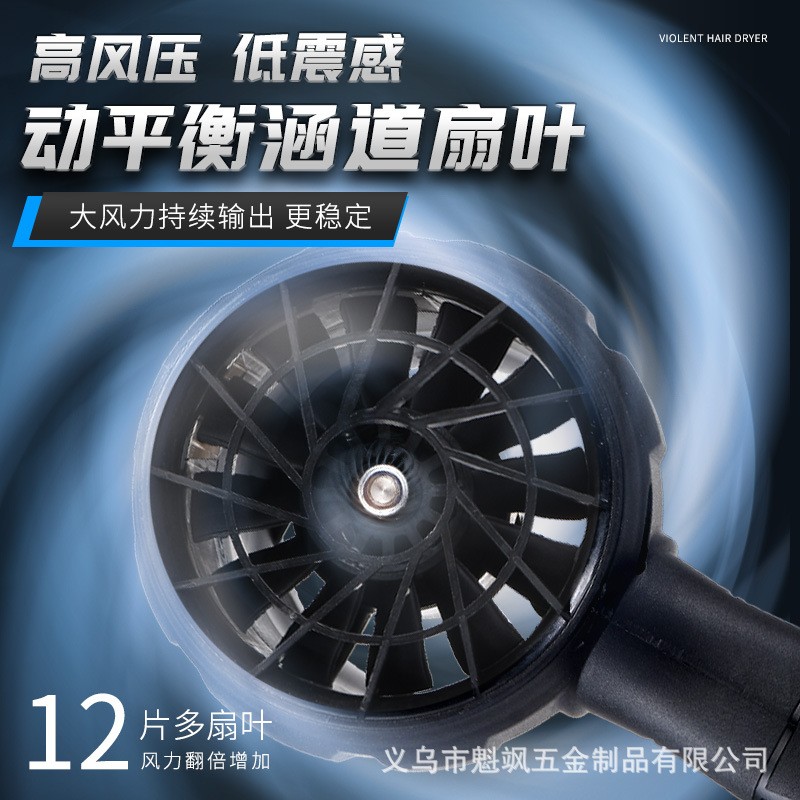 锂电暴风机大功率无线电动吹风机强力工业鼓风机暴力风扇图3