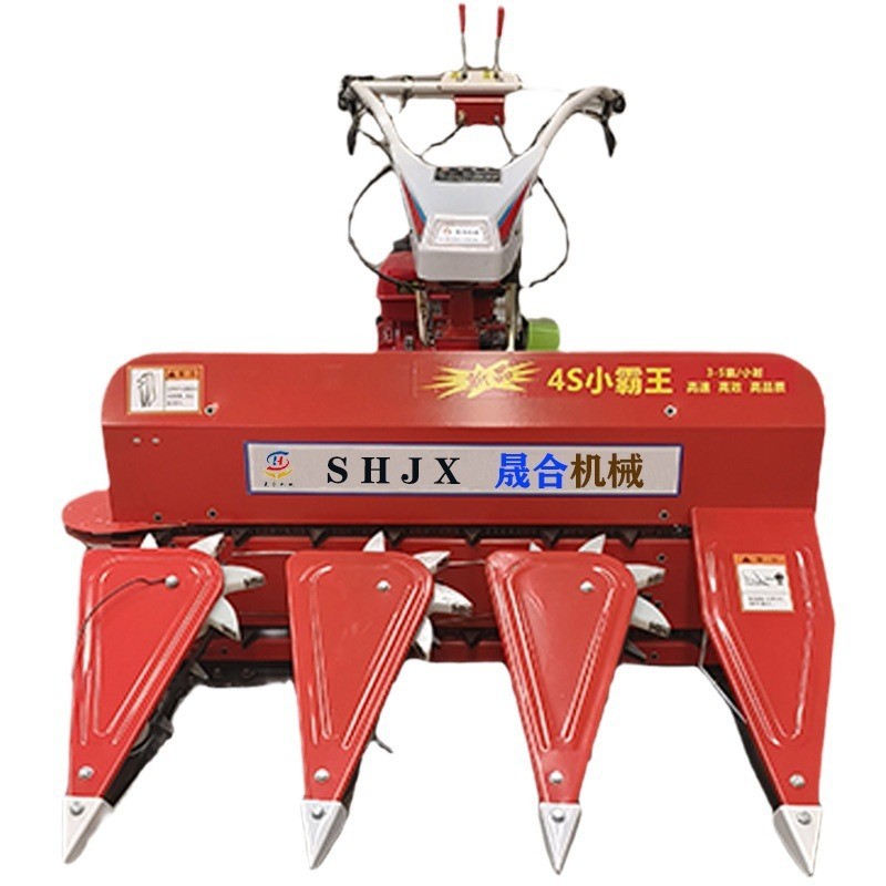 手推式小型自走牧草割晒机 农田手扶拖拉机带水稻小麦割倒机图5