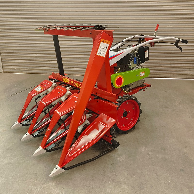 手推式小型自走牧草割晒机 农田手扶拖拉机带水稻小麦割倒机图2