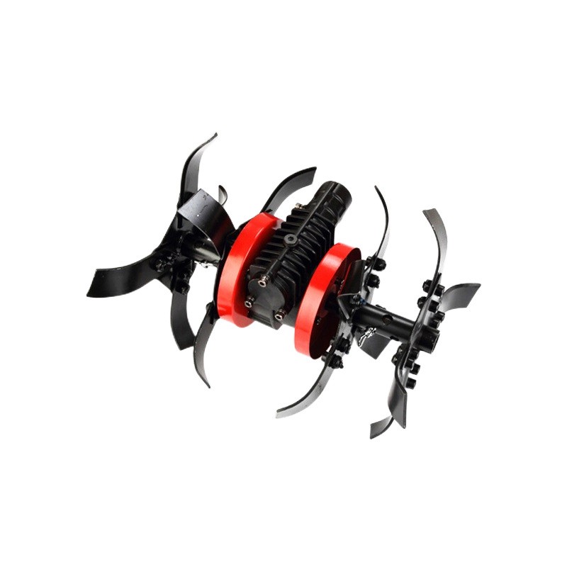 厂家批发割草机配件直刀斜刀总成松土轮开沟轮除草轮深耕 轮通用图5