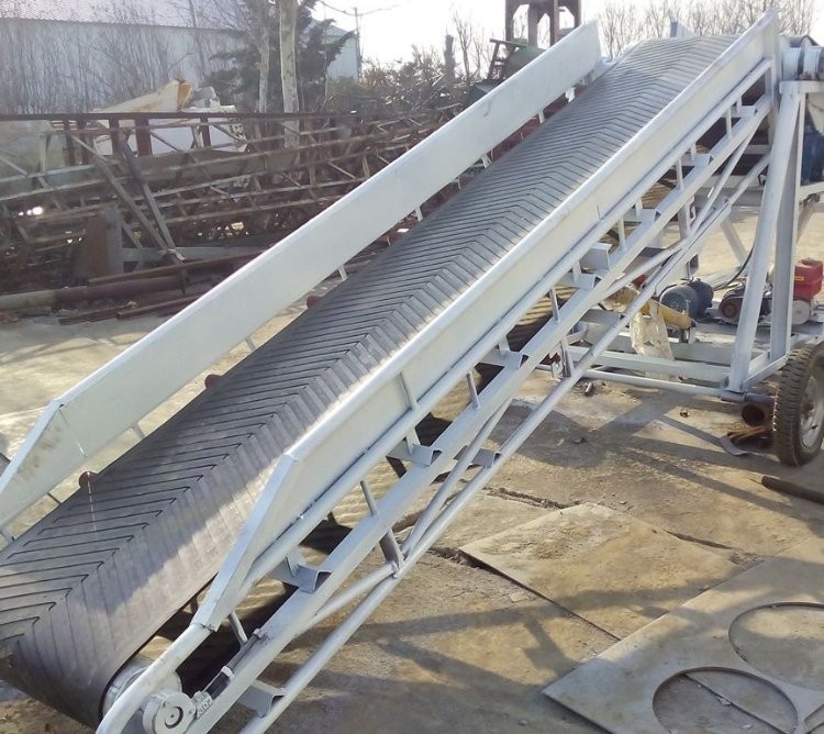 明鹏输送机械设备 波纹挡边皮带机粮食输送 可移动煤矿皮带运输机图2