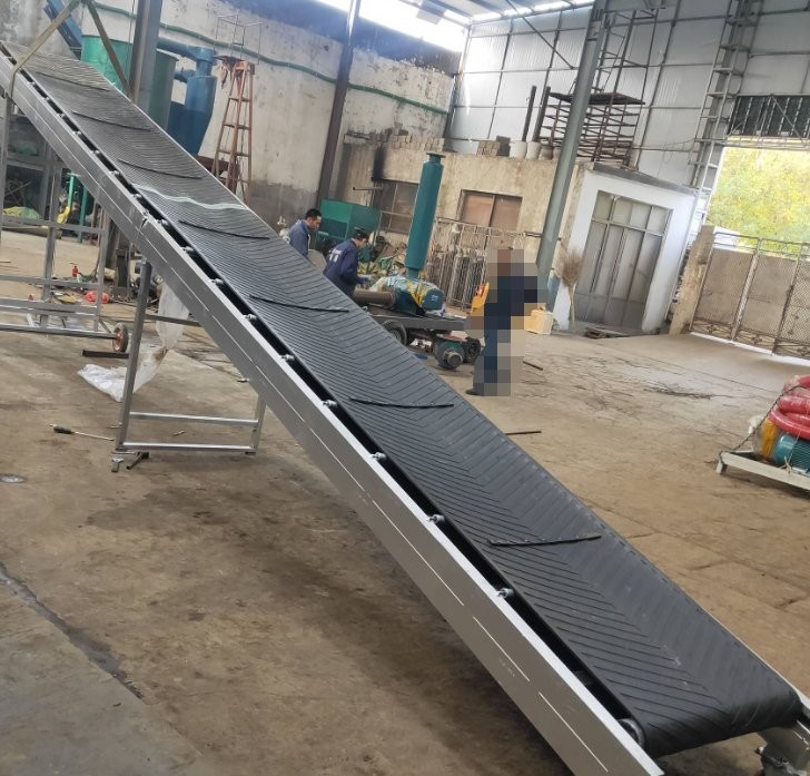 明鹏输送机械设备 波纹挡边皮带机粮食输送 可移动煤矿皮带运输机图4