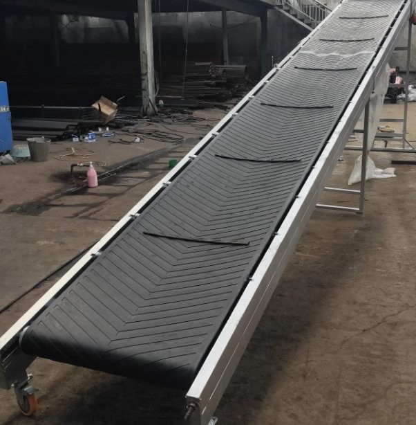 移动升降式皮带输送机 袋装粮食装车皮带机 运行平稳图3