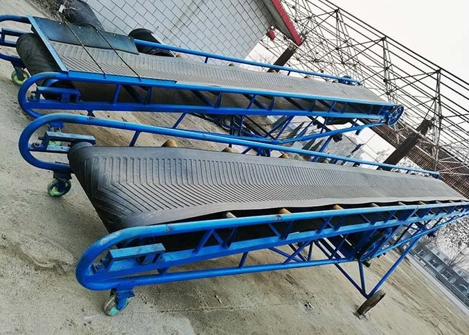移动升降式皮带输送机 袋装粮食装车皮带机 运行平稳图5