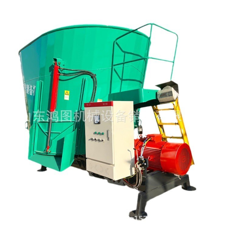 干湿牧草饲料搅拌机牲畜养殖草料拌料机立式全日粮粉碎拌草机图5